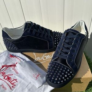 CHRISTIAN LOUBOUTIN SEAVASTE 2 ORLATO VERSION ROCK SNEAKERS SPIKES SZ 44 NEW!